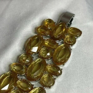 Amber coloured  costume bracelet..